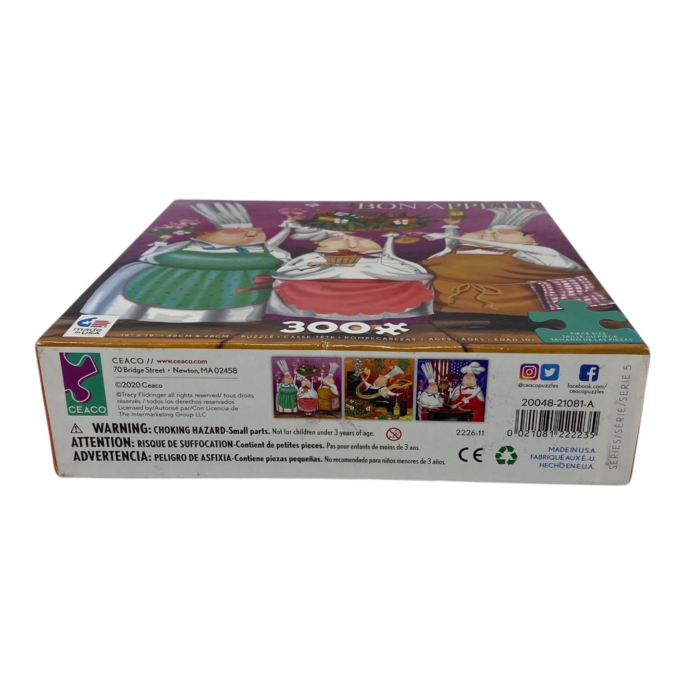 Ceaco Bon Appetit 300 Piece Puzzle Fun Chefs Oversized Pieces NEW - Picture 5 of 6